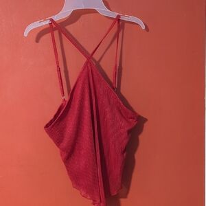 Red Glittery Top